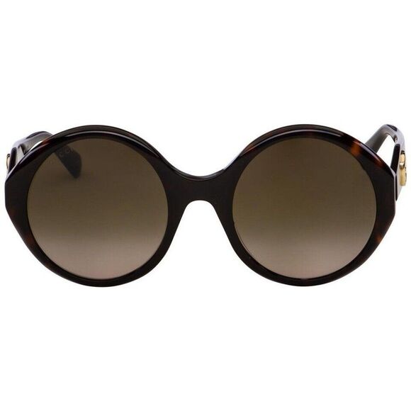 Gucci GG0797S 002 Women Round Sunglasses in Acetate Frame w/Brown Gradient Lens - Picture 2 of 6